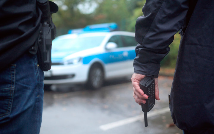 Sondereinheit der Polizei bei einem Einsatz