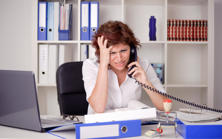 Stress im Büro
