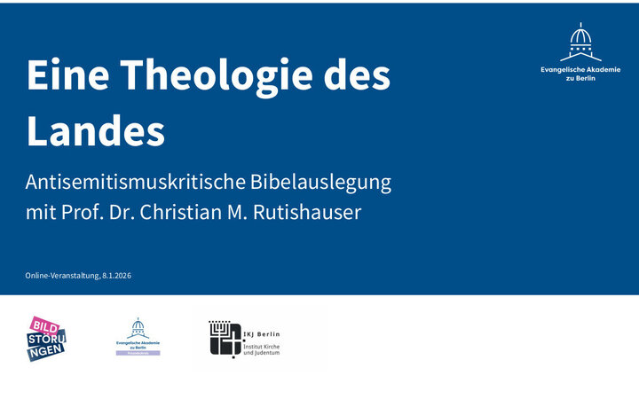 Titelfolie der Veranstaltung "Eine Theologie des Landes"