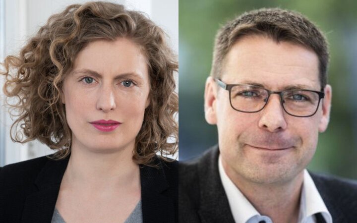 Porträtfotos von Friederike Krippner und Christoph Maier