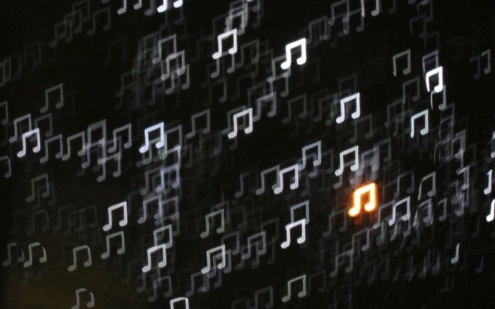 "Music Note Bokeh"