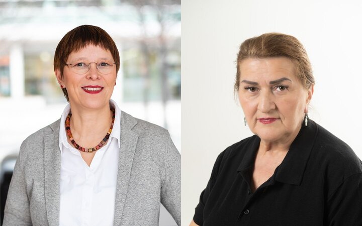 Porträtfotos von Dorothee Land und Jadranka Milicevic