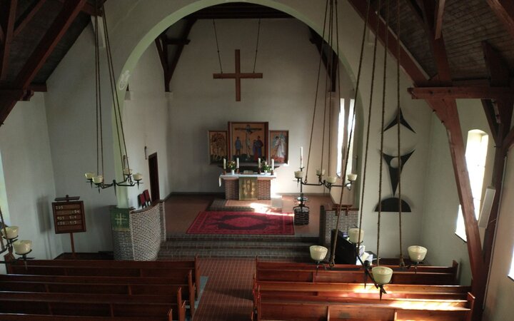 Foto vom Innenraum einer Kirche