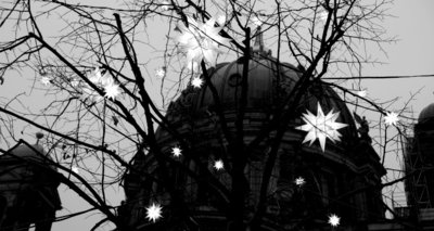 Adventsblog Berliner Dom mit Weihnachtssternen 2020-11-30