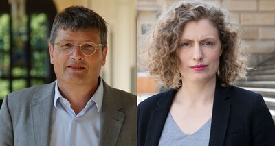 Porträtfotos von Reiner Anselm und Friederike Krippner