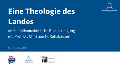Titelfolie der Veranstaltung "Eine Theologie des Landes"