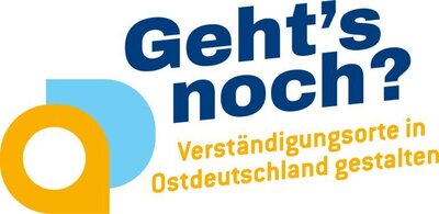 Projektlogo: Geht's noch? Verständigungsorte in Ostdeutschland gestalten
