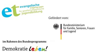 Logos ET, BMFSFJ, Demokratie leben