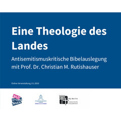 Titelfolie der Veranstaltung "Eine Theologie des Landes"